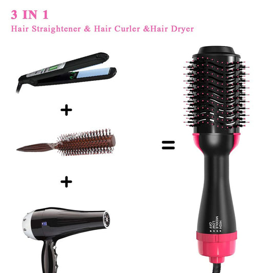 3-in-1 Hair Dryer Brush – Styler, Straightener & Volumizer