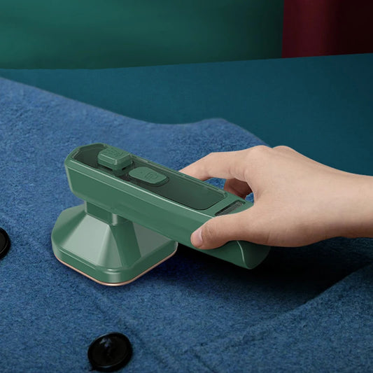 Portable Mini Electric Steam Iron – Handheld 2-in-1 Dry & Wet Travel Garment Steamer