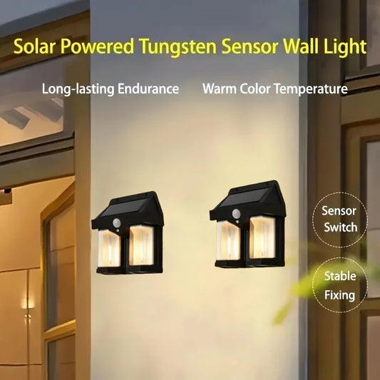 Solar Wall Light – Motion Sensor Outdoor Waterproof Lamp