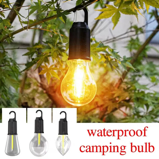 Portable Camping LED Lamp Bulb – Rechargeable Night Light with Hook