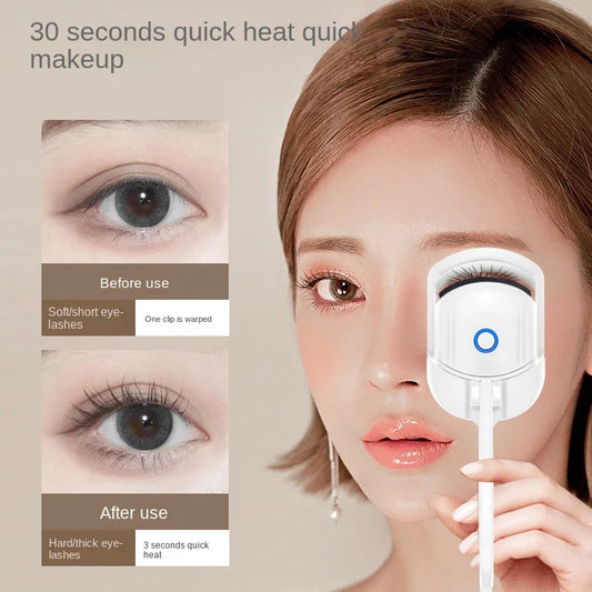 Electric Heated Eyelash Curler – Portable Rechargeable Long-Lasting Lash Comb