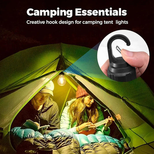 Portable Camping LED Lamp Bulb – Rechargeable Night Light with Hook