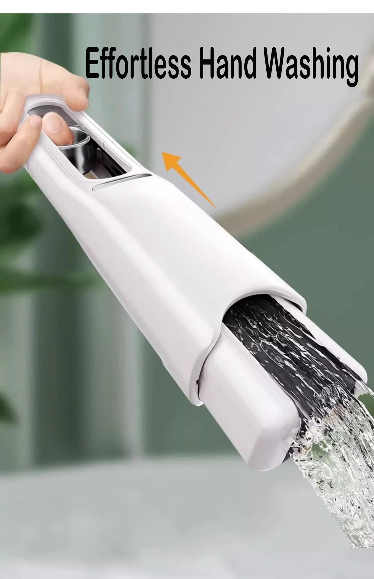 Portable Mini Mop - Foldable Self-Squeeze Sponge Mop for Home, Floor & Car Cleaning